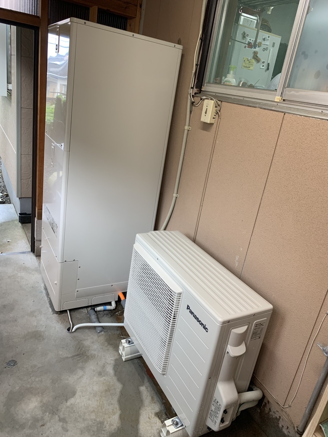 宮崎市でエコキュート交換工事を行った施工後の写真