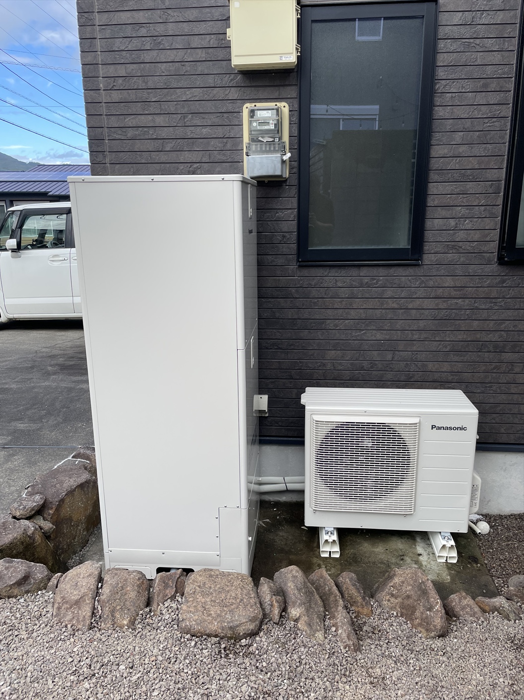 宮崎市でエコキュート交換工事を行った施工後の写真