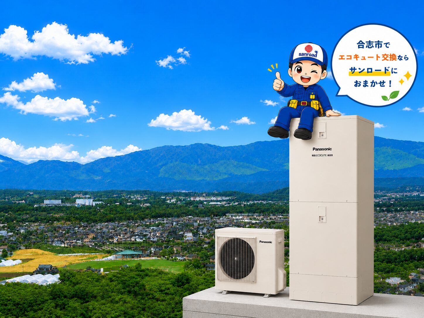 合志市のエコキュート交換ならサンロードへ