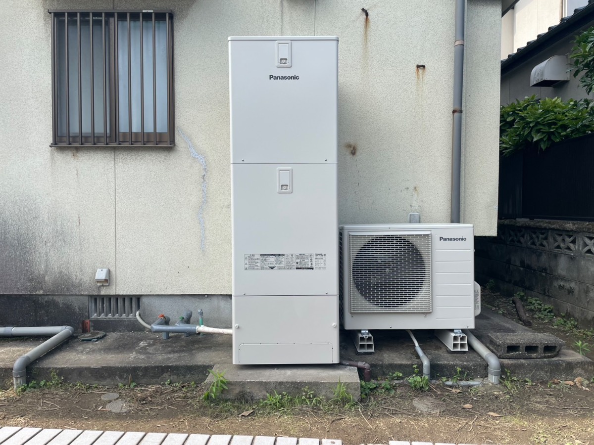 玉名市高瀬 エコキュート交換後 施工事例