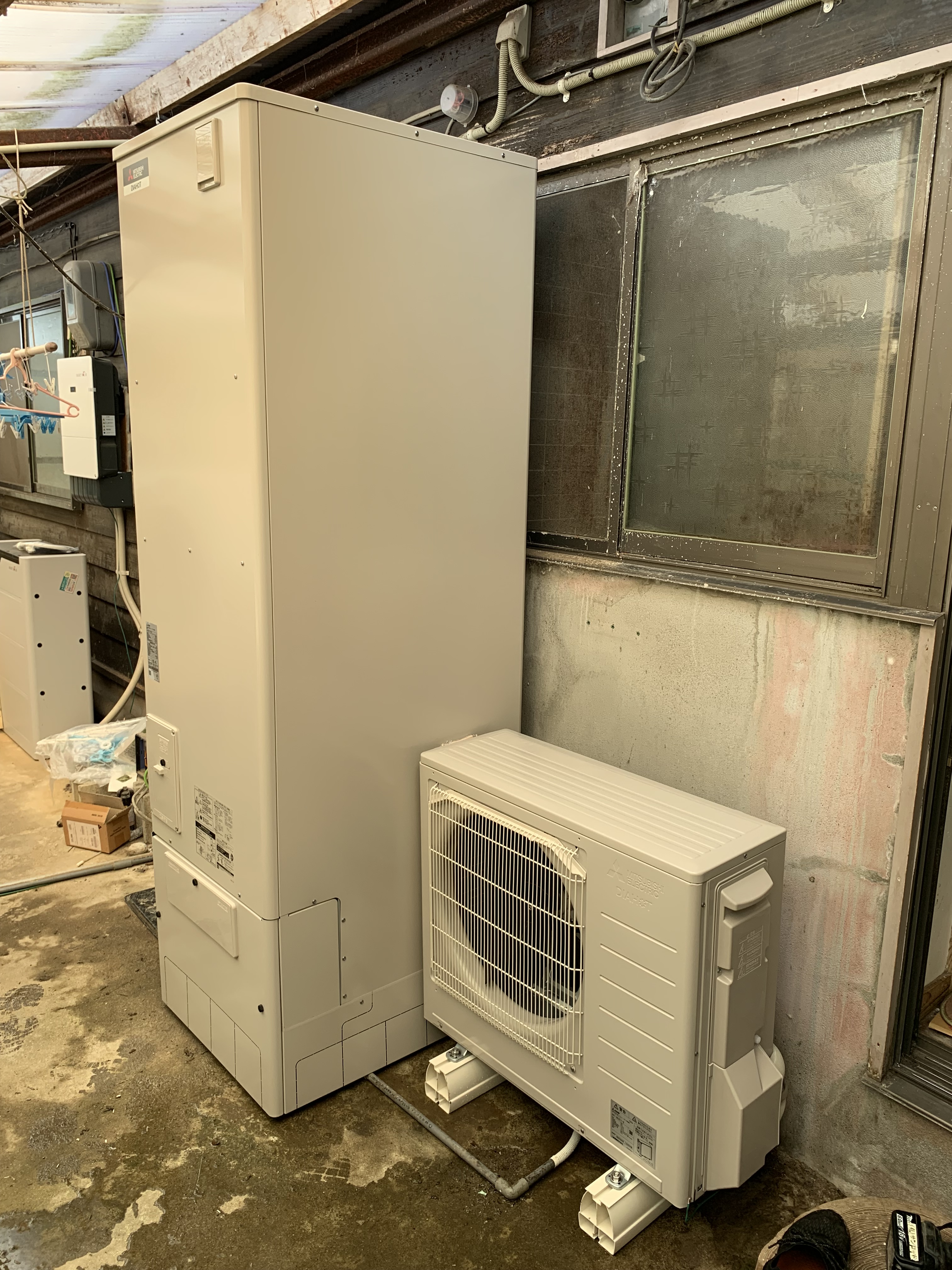 宇城市不知火町 エコキュート交換後 施工事例