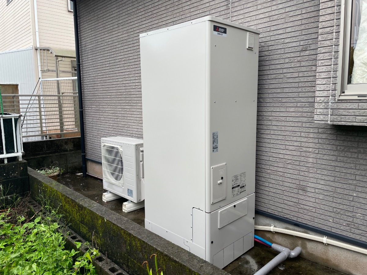 八代市千丁町で設置した三菱 エコキュート SRT-S377