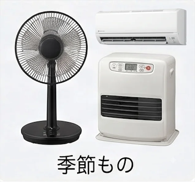 エアコン 扇風機 ヒーター