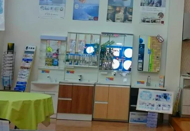 洗面台の展示コーナー