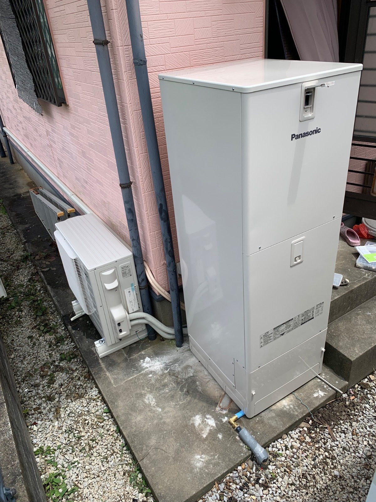 八代市川田町東で設置したPanasonic エコキュート HE-S37LQS