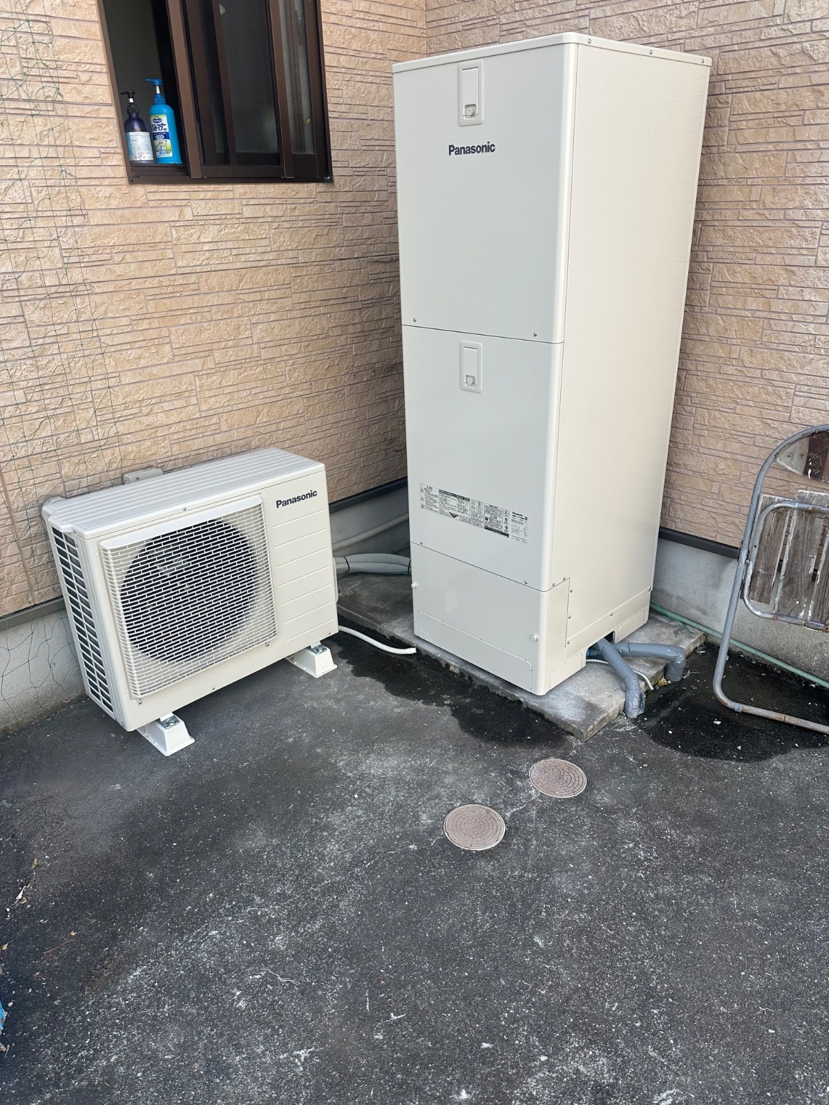 宇城市豊野町下郷で設置したPanasonicエコキュート HE-S37LQS
