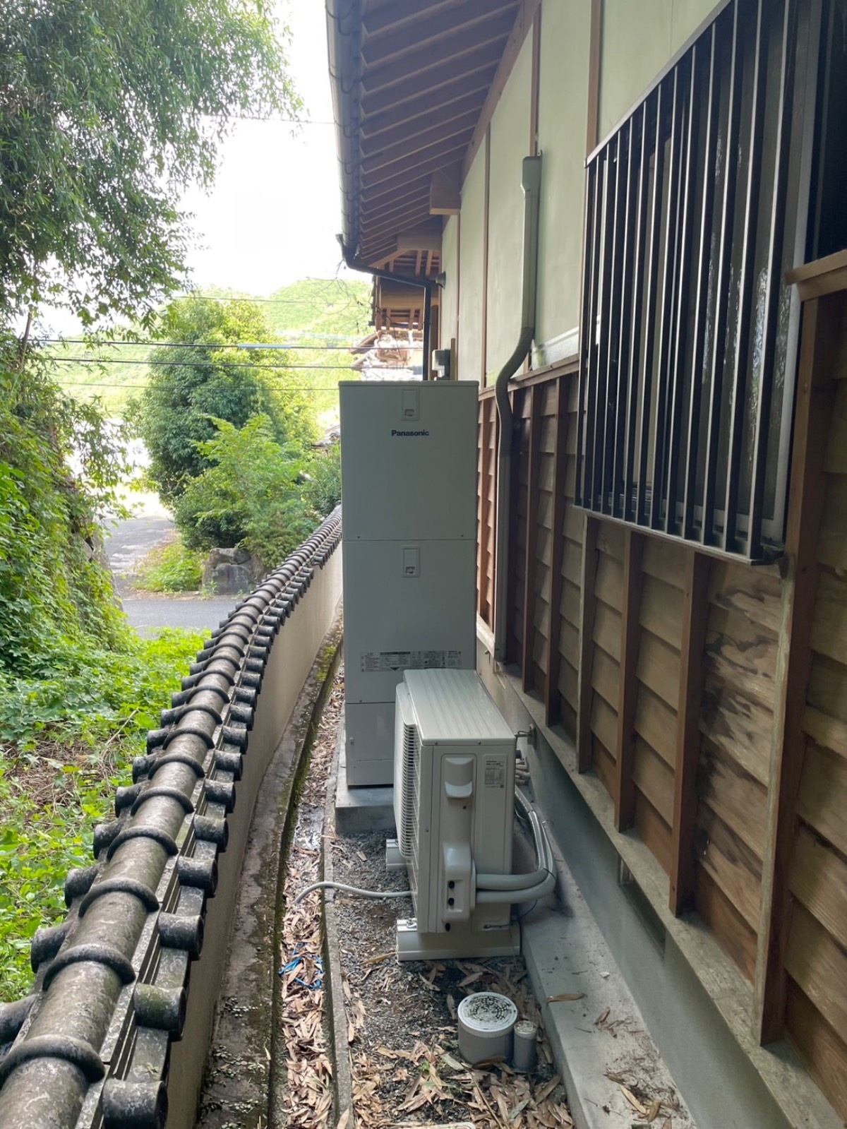 宇城市豊野町山崎で設置したPanasonicエコキュート HE-S37LQS