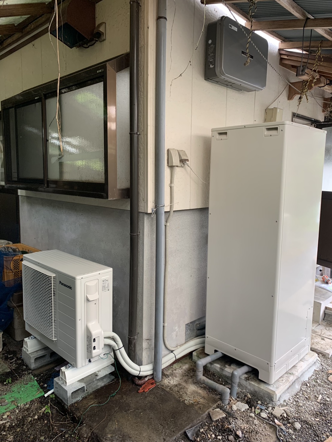宇城市三角町中村で設置したPanasonicエコキュート HE-S37LQS